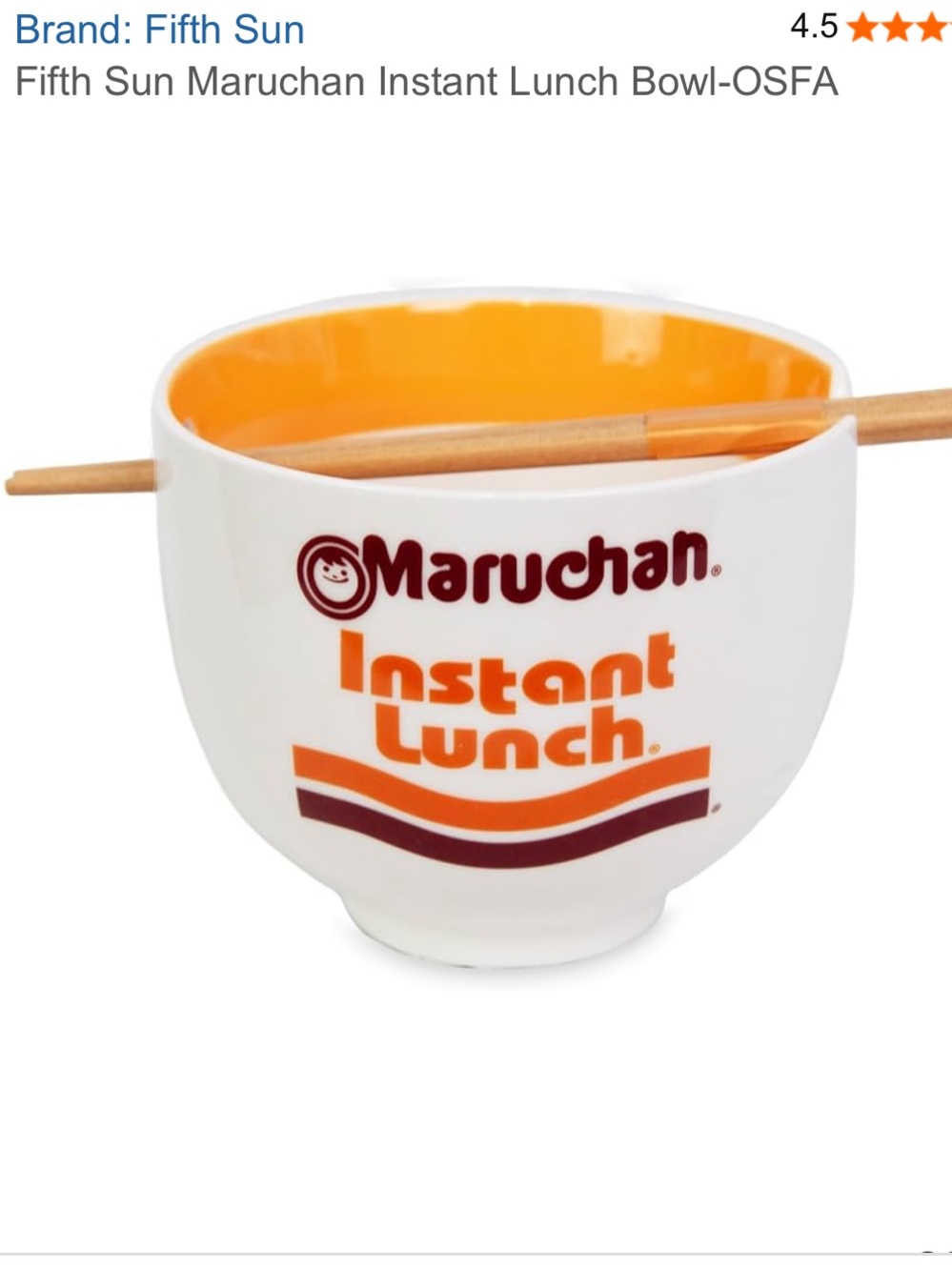 Marichan Ramen Noodle Bowl Ceramic with Chopsticks New